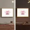 Cadeau - Strik - Tekst - Roze Light Box met batterij (Wandlamp) middel -sfeer3