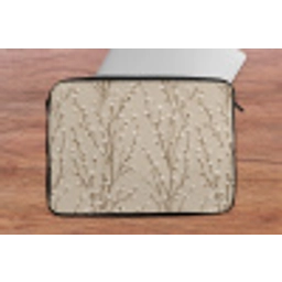 Katoen - Natuur - Taupe laptophoes neopreen klein 279 -tafel