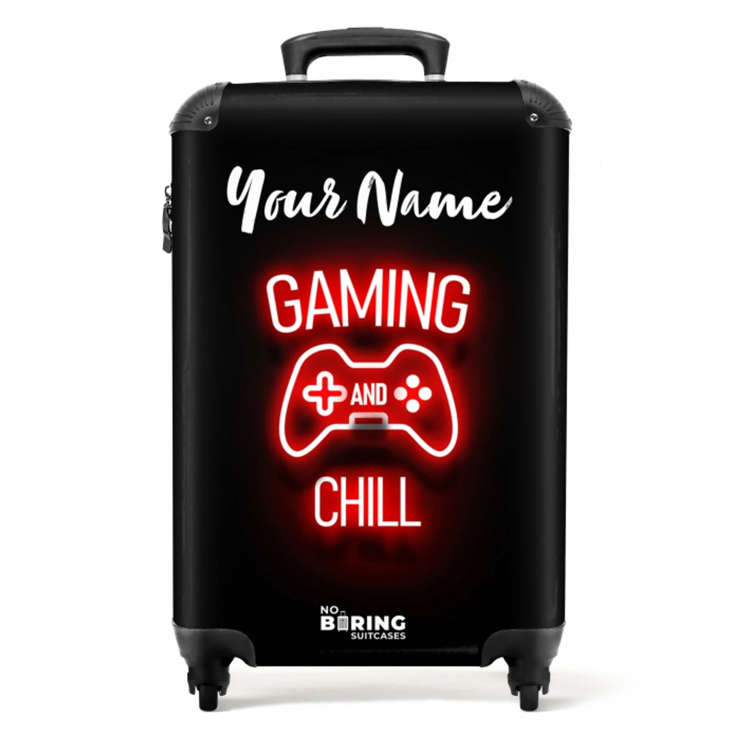 Gaming and Chill NBS - Handbagage koffer - Kinderen Unisex middel -productfoto_recht