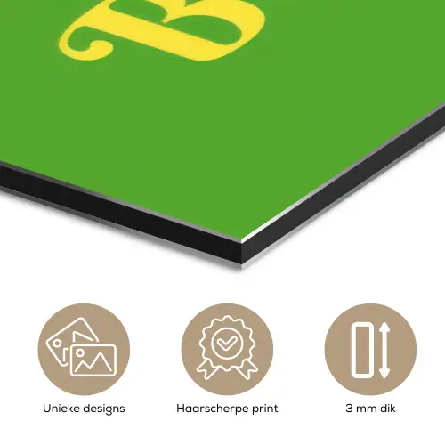 Mij niet bellen - Telefoon - Groen aluminium wit klein -closeup_NL