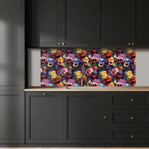 Viooltjes - Kleuren - Bloemblaadjes keuken achterwand 2 middel 871 -sfeer1