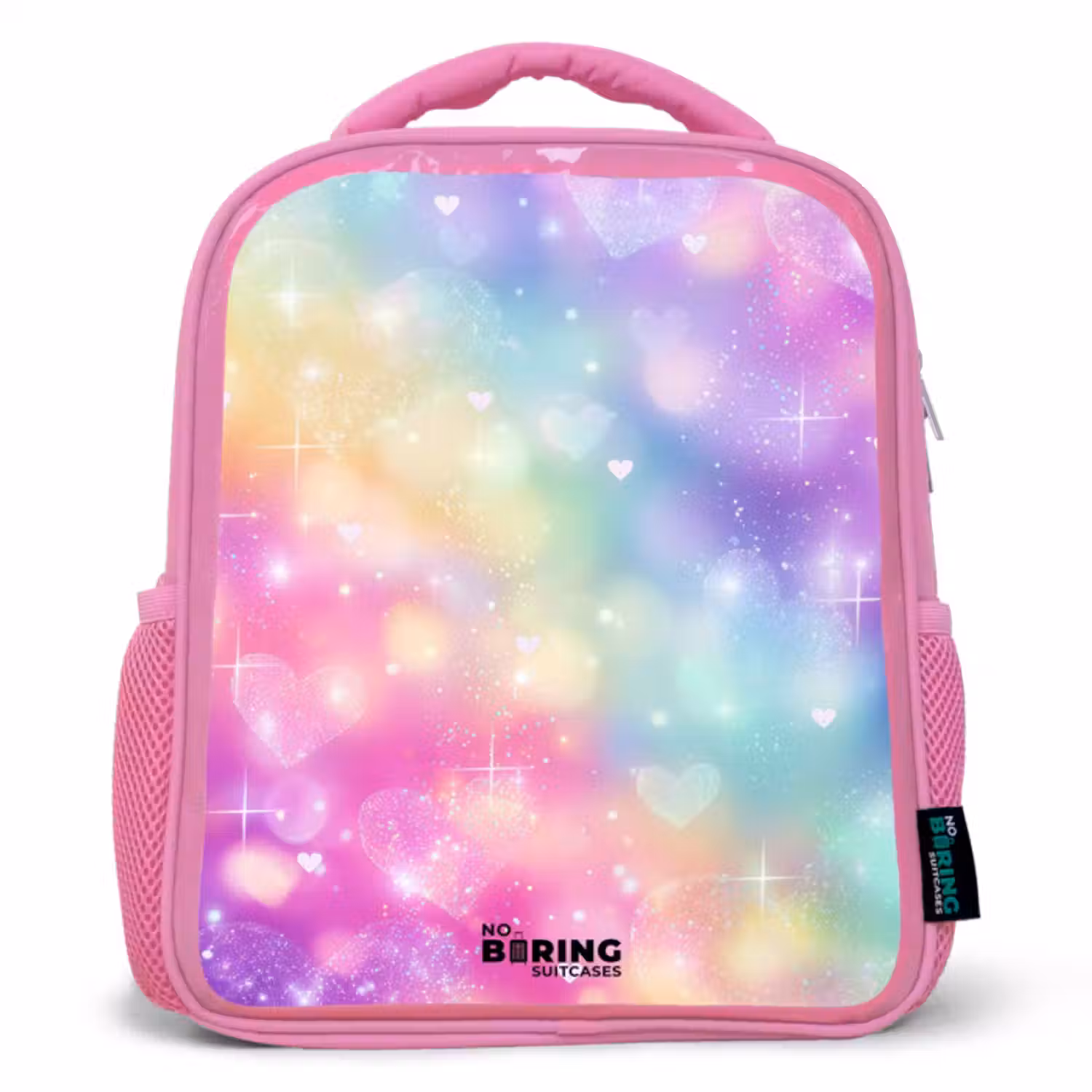 Rugzak kind - roze - Licht - Regenboog - Hartjes