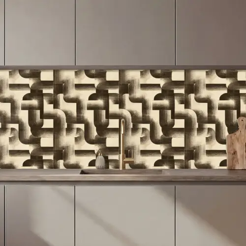 Abstract - Retro - Zwart keuken achterwand 2 middel 871 zz_3dshopping