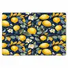 Citroenen - Bloemen - Bladeren - Blauw Placemat vinyl groot 368 -zzsfeer1_Kitchenyeah-website