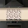 Bloemen - Botanisch - Bordeaux keuken achterwand spatscherm klein 900 -sfeer1