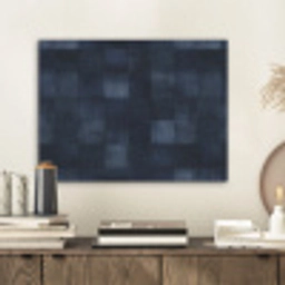Patroon - Ruit - Marineblauw PET vilt klein 837 -sfeer1