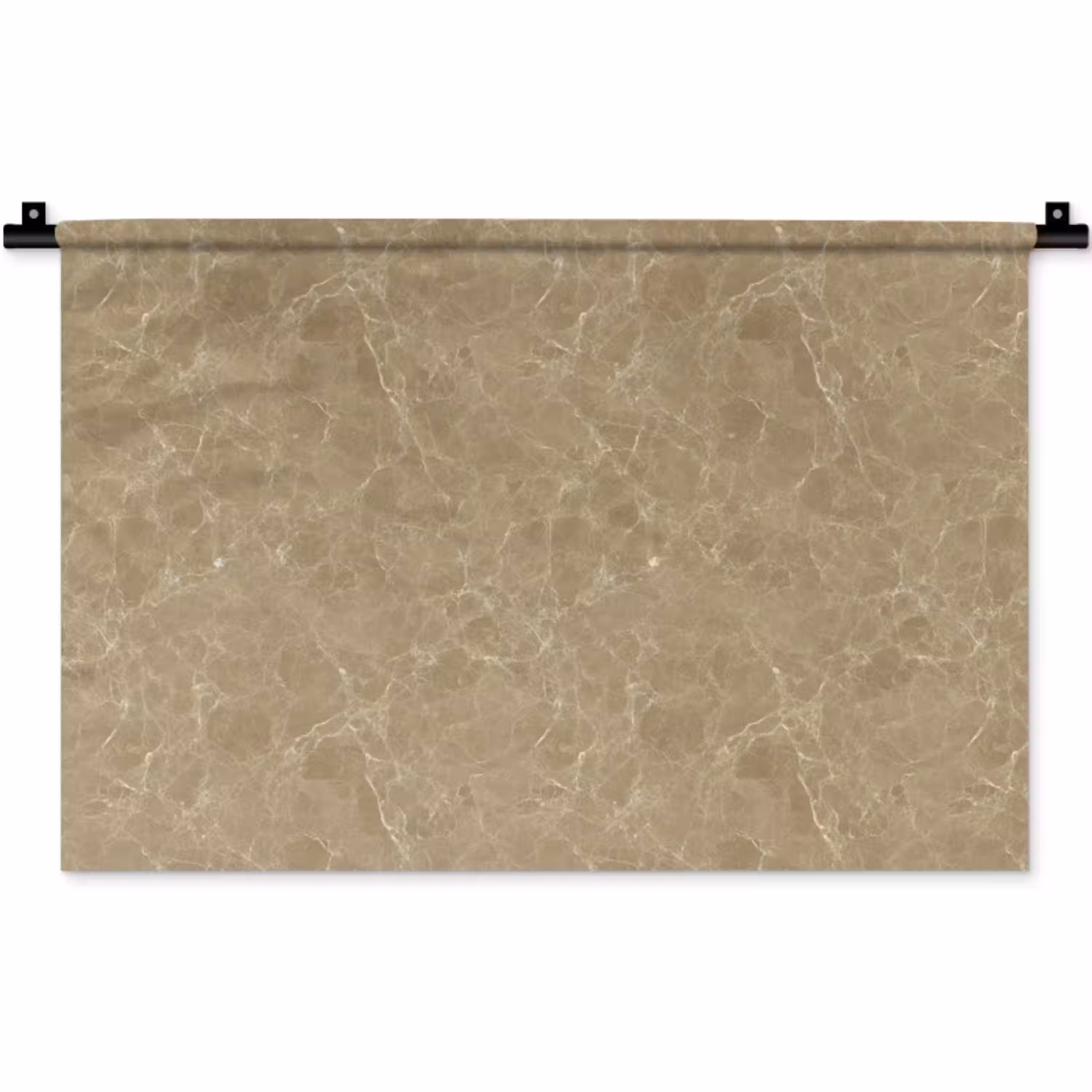 Beige - Marmer - Witte aders Wandkleed katoen klein 269 -zz3d