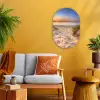 Duin - Zonsondergang - Horizon - Strand - Gras Wandcirkel Ovaal Forex klein -sfeer4