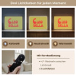 Ciao bella - Rood - Groen - Stippen Light Box met batterij (Wandlamp) middel -USP_lichtkleurDE