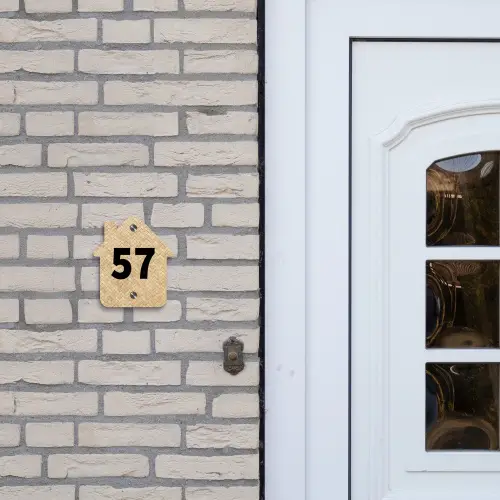 Gevlochten - Riet - Traditioneel Naambord Huisje klein -sfeer1
