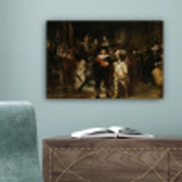 De Nachtwacht - Kunst - Oude meesters - Rembrandt canvas 2cm klein -sfeer4