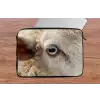 Schaap - Oog - Wit laptophoes neopreen klein -tafel