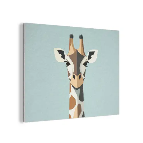 Giraffe - Illustratie - Bruin - Minimalistisch PET vilt klein -3d