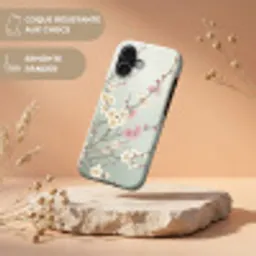 Kersen - Bloesem - Groen Toughcase MagSafe Apple iPhone 17 klein -USP_RandenV_FR