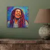 Regenboogkleuren - Man - schilderij aluminium wit klein -sfeer2