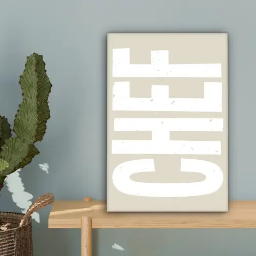 Wit - Chef - Decoratie - Japandi canvas 2cm klein -sfeer4