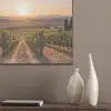Wijngaard - Zonsondergang - Landschap PET vilt klein -sfeer6_closeup