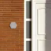 Effen lichtgrijs - Klassiek Naambord Hexagon klein -sfeer3-hexagon-XS