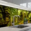 Bomen - Steen - Bos - Natuur - Planten keuken achterwand 2 middel -3d_schuin