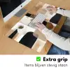 Vlakken - Abstract - Zwart - Strepen Muismat XXL klein -sfeer3