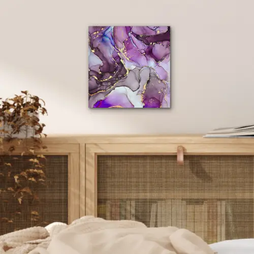 Marmer - Roze - Paars - Gold aluminium wit klein -sfeer3