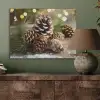 Dennenappels - Kerstsfeer - Bruin - Groen PET vilt klein -sfeer2