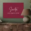 Santa - Wine - Rood - Kerst - Kerstman PET vilt klein -sfeer2