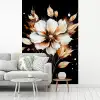 Bloem - Verf - Goud - Graffiti - Modern fotobehang vinyl groot -woonkamer