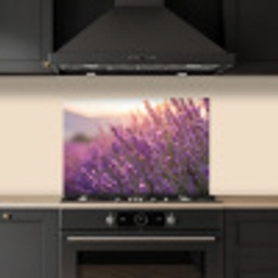 Lavendel - Paars - Zonlicht keuken achterwand spatscherm klein -sfeer1