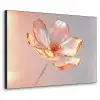 Glazen - Bloem - Roze Textielframe zwart klein -3d