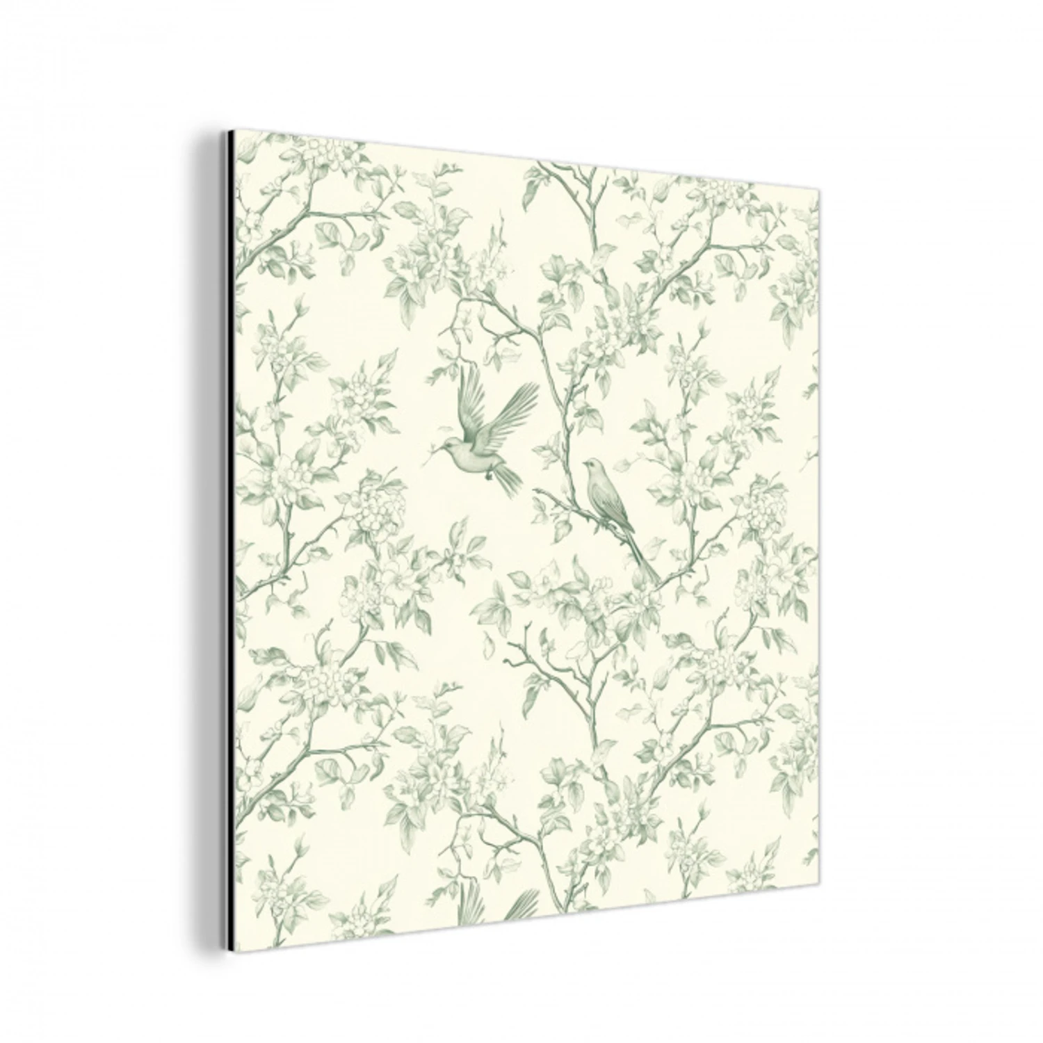 Klassiek - Vogels - Groen aluminium wit klein 46 -3d