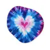 Hartvormig - Tie dye - Paars Wandcirkel Organisch Forex 3mm klein -3d