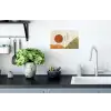 Zon - Abstract - Takken - Oranje Muursticker klein -keuken