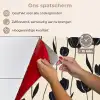 Tulpen - Patroon - Zwart keuken achterwand spatscherm klein 900 -spatscherm_NL