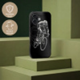Lijntekening - Wit - Wielrennen - Snelheid Toughcase MagSafe Apple iPhone 17 klein -USP_PrintM_DE