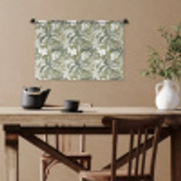 Botanisch - Bloemen - Groen Wandkleed katoen klein 269 -sfeer6
