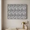 Zwart - Wit - Zebra - Patroon Textielframe zwart klein 947 -sfeer2