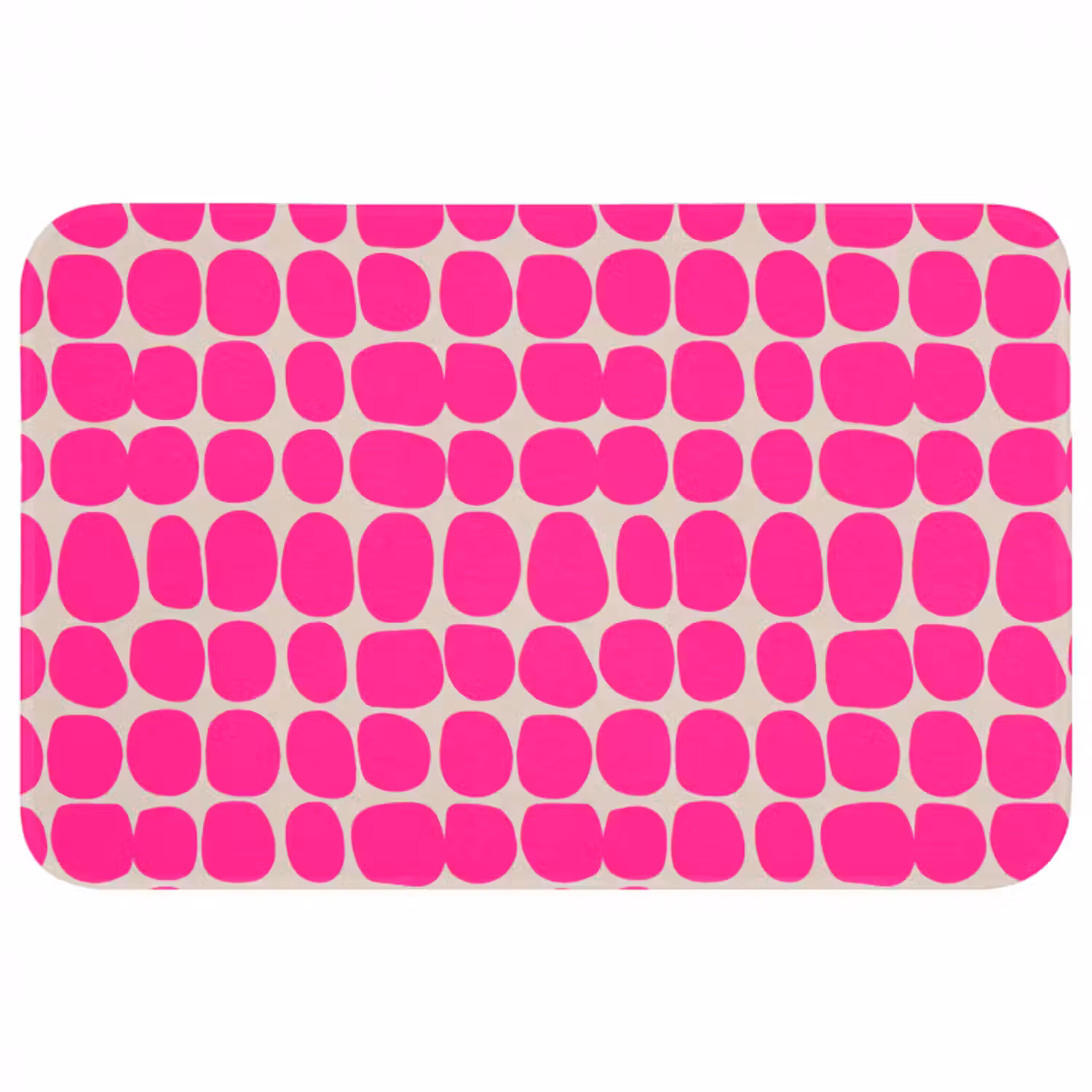 Badematte - Polka dots - Muster - Rosa