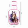 Aquarel paard met kleurrijke spatten Kinderkoffer - Roze klein -productfoto_formaten