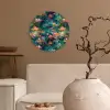 Waterlelies - Vijver - Water Wandcirkel plexiglas klein 852 -sfeer1