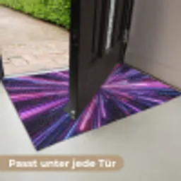 Lichtsnelheid - Ruimte - Roze - Paars Deurmat klein -USP_DE