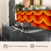 Design - Retro - Rood - Abstract keuken achterwand 2 middel 871 -usp_NL