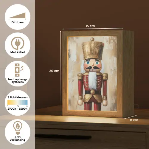 Kerst - Poppetje - Abstract Light Box met kabel (Tafellamp) klein -USP_NL