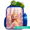 Prinses - Roze - Kasteel Kinderrugzak - Blauw middel -inhoud_NL