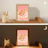 Wolken - Vos - Oranje - Sterren Light Box met kabel klein -sfeer3_kind