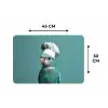 Parkiet - Vogel - Koksmuts - Cute Placemat vinyl groot -specs