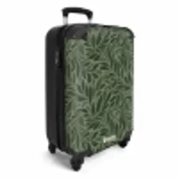 Bladeren - Organisch - Groen NBS - Handbagage koffer - Volwassenen Unisex middel -productfoto_3d