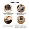 Meisje - Zonnebril - Kat - Retro Inductie beschermer vinyl 3mm klein -zzzzzzz-td-werking