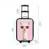 Lama - Wit - Zonnebril - Wimpers Kinderkoffer - Zwart klein -productfoto_formaten