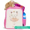 Ballerina kitten in beige kleuren Kinderrugzak - Roze middel -inhoud_NL